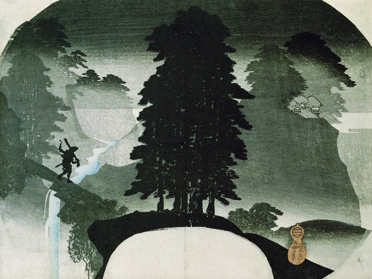 Krajobraz (drewnodruk) autorstwa Utagawa Sadahide