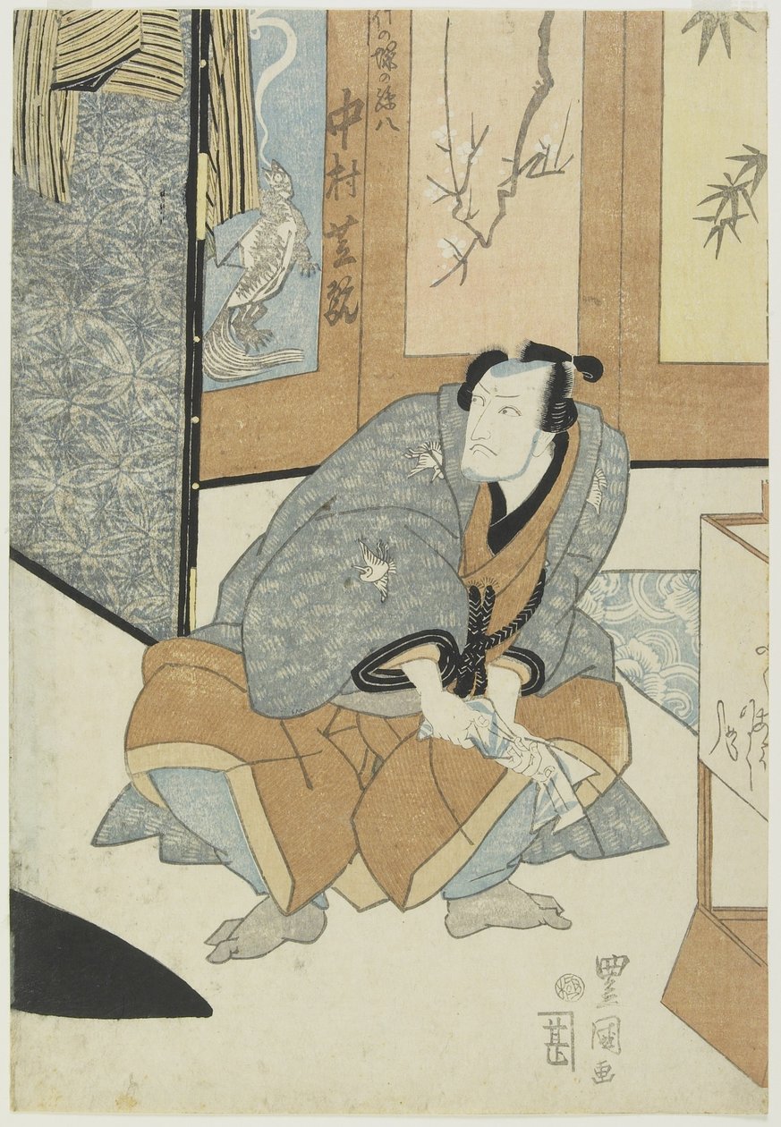 Tee c i r Nakamura Shikan Jako wnuk 8 Takezuka autorstwa Utagawa Toyokuni