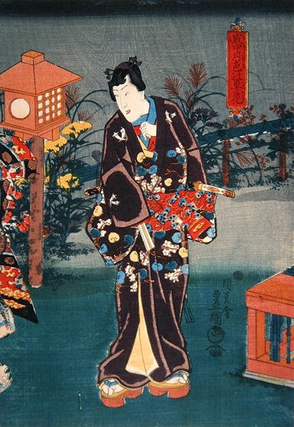 Pełnia księżyca: kolorowe rośliny i kwiaty autorstwa Utagawa Kunisada