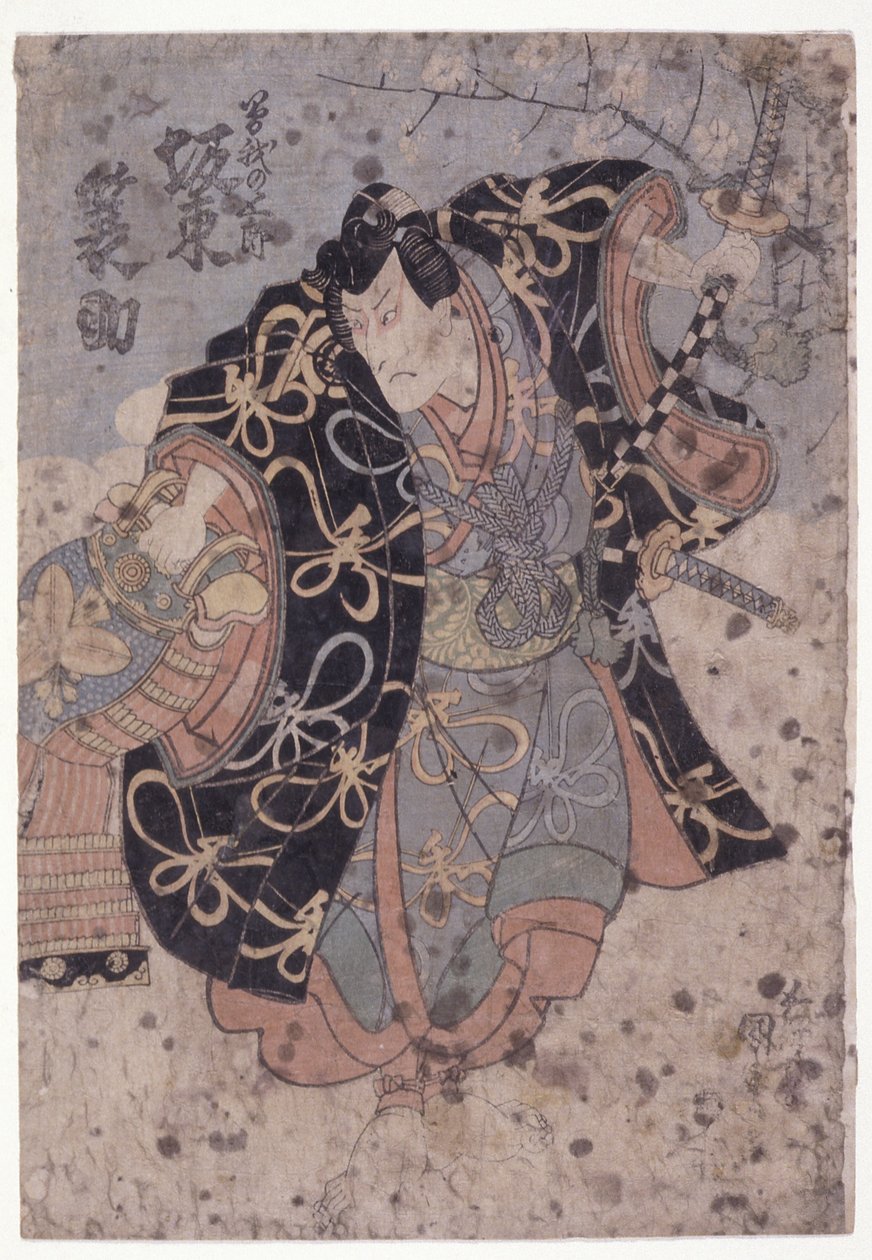 Zespół? Minosuke w roli Sogi Gora? (kolorowy drzeworyt) autorstwa Utagawa (1786 1865) Kunisada