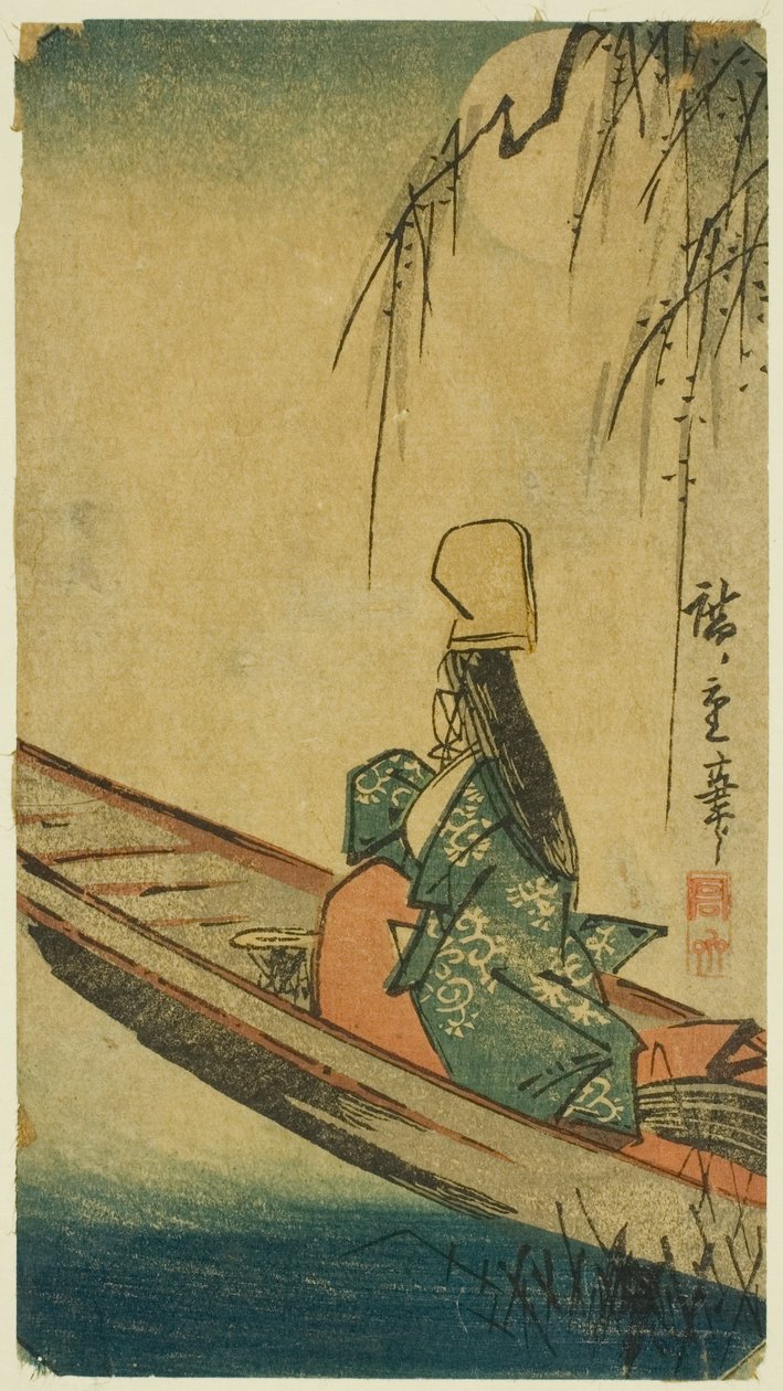Łódź Asazuma autorstwa Utagawa Hiroshige
