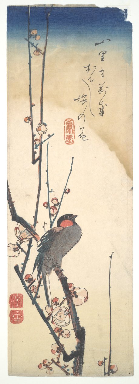 Ptak i Śliwka autorstwa Utagawa Hiroshige