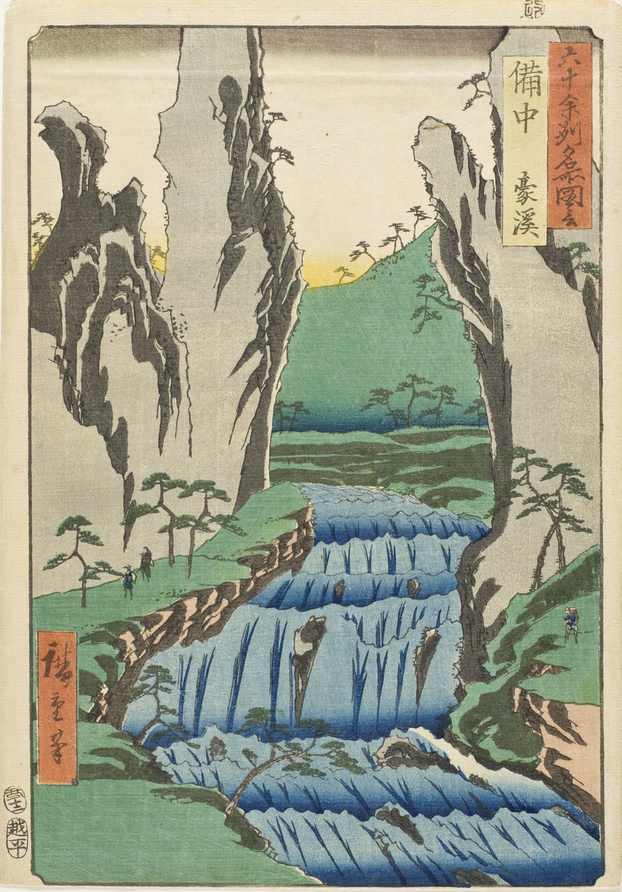 Prowincja Bitchū, Gōkei autorstwa Utagawa Hiroshige