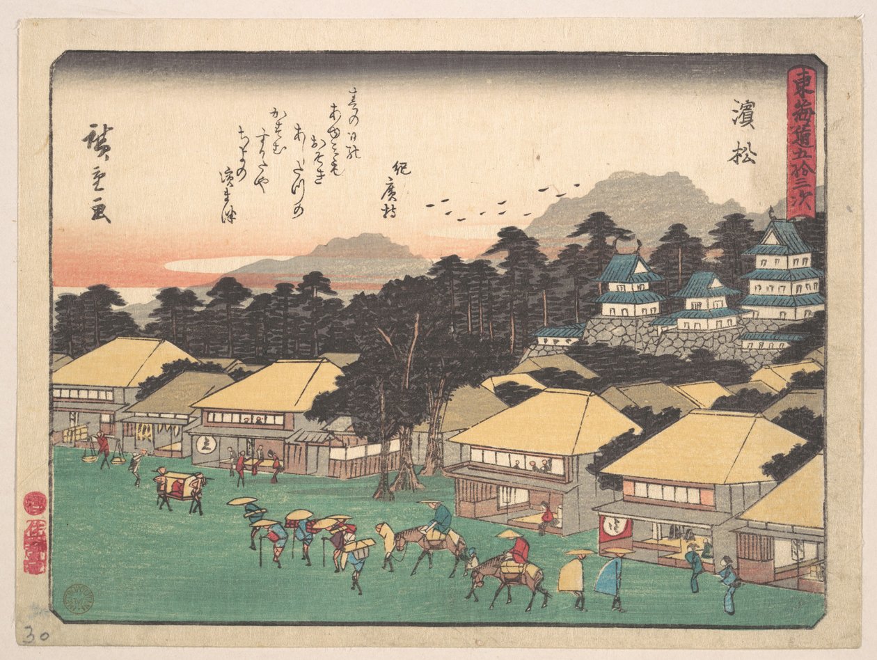Hamamatsu autorstwa Utagawa Hiroshige