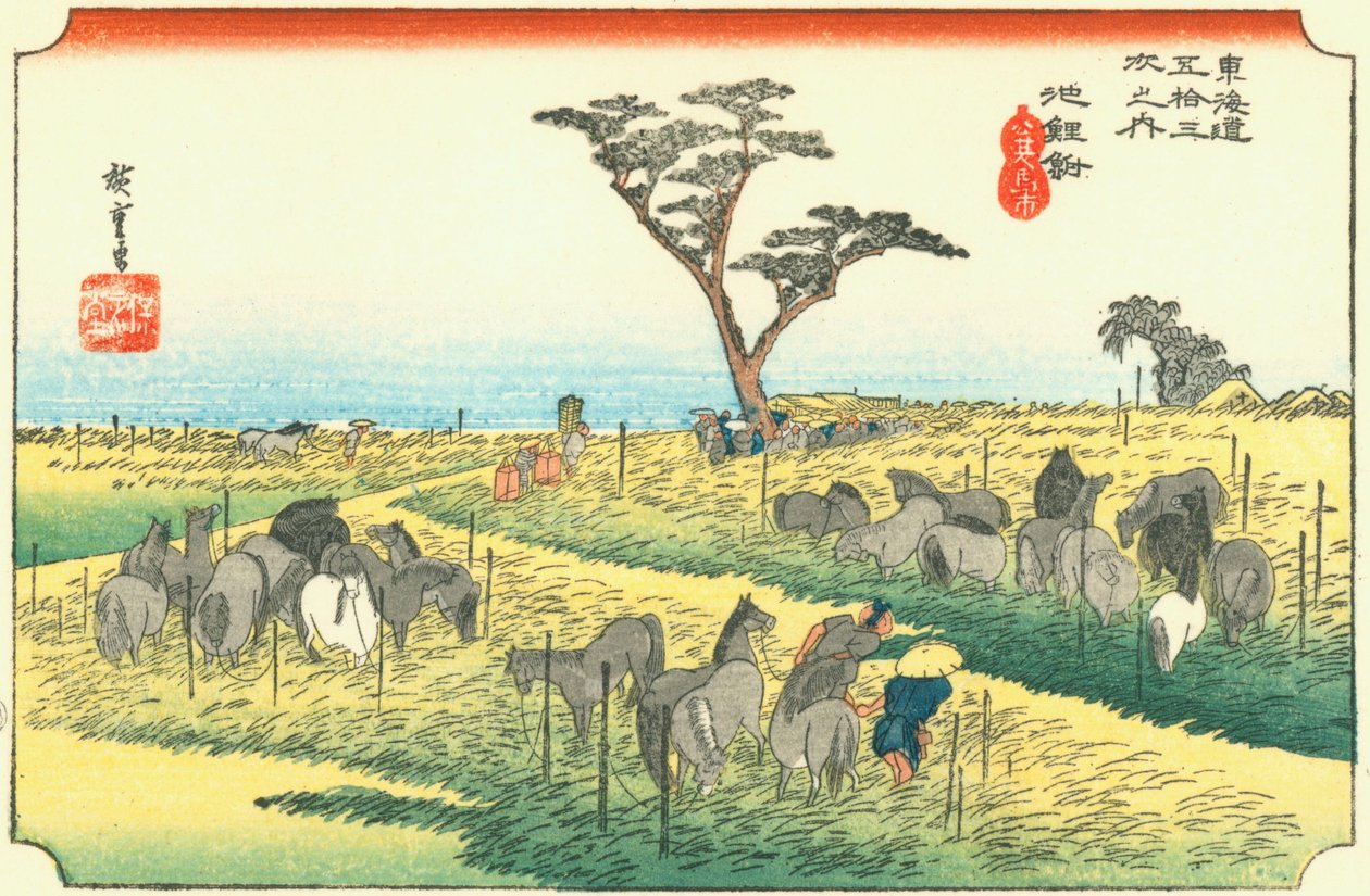 Hiroshige40 chirifu autorstwa Utagawa Hiroshige