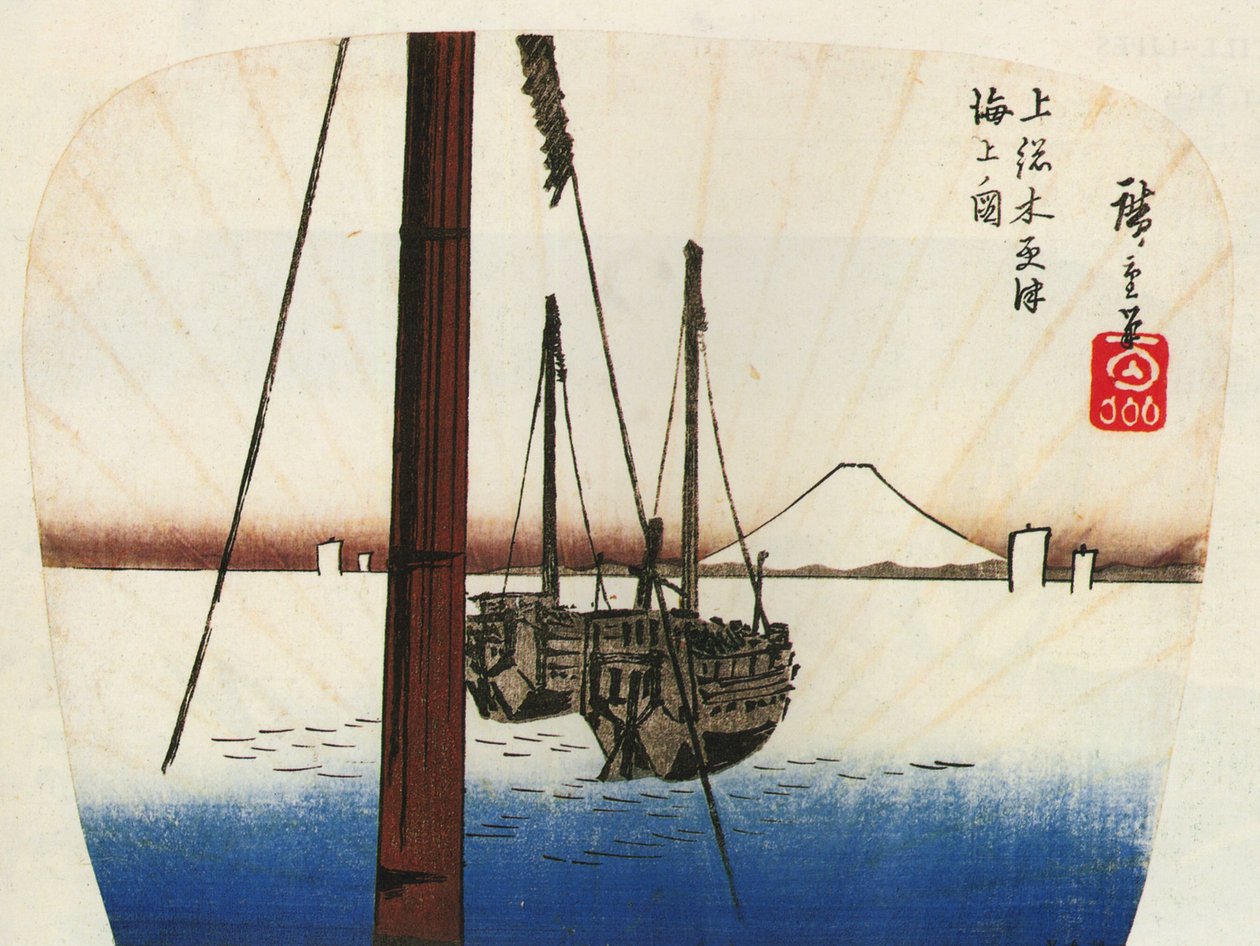 Hiroshige Góra Fuji widziana przez wodę autorstwa Utagawa Hiroshige