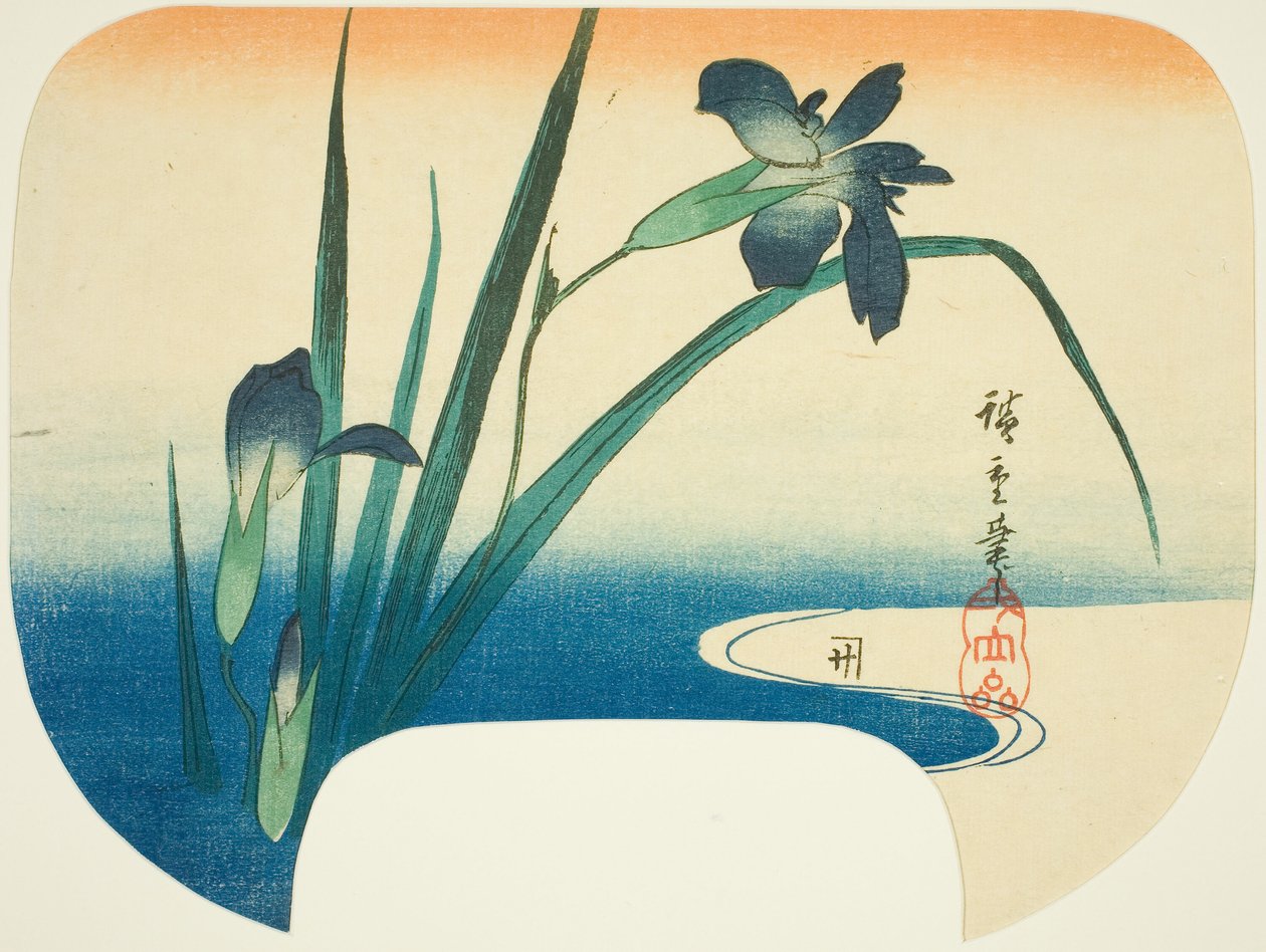 Irys i strumień autorstwa Utagawa Hiroshige