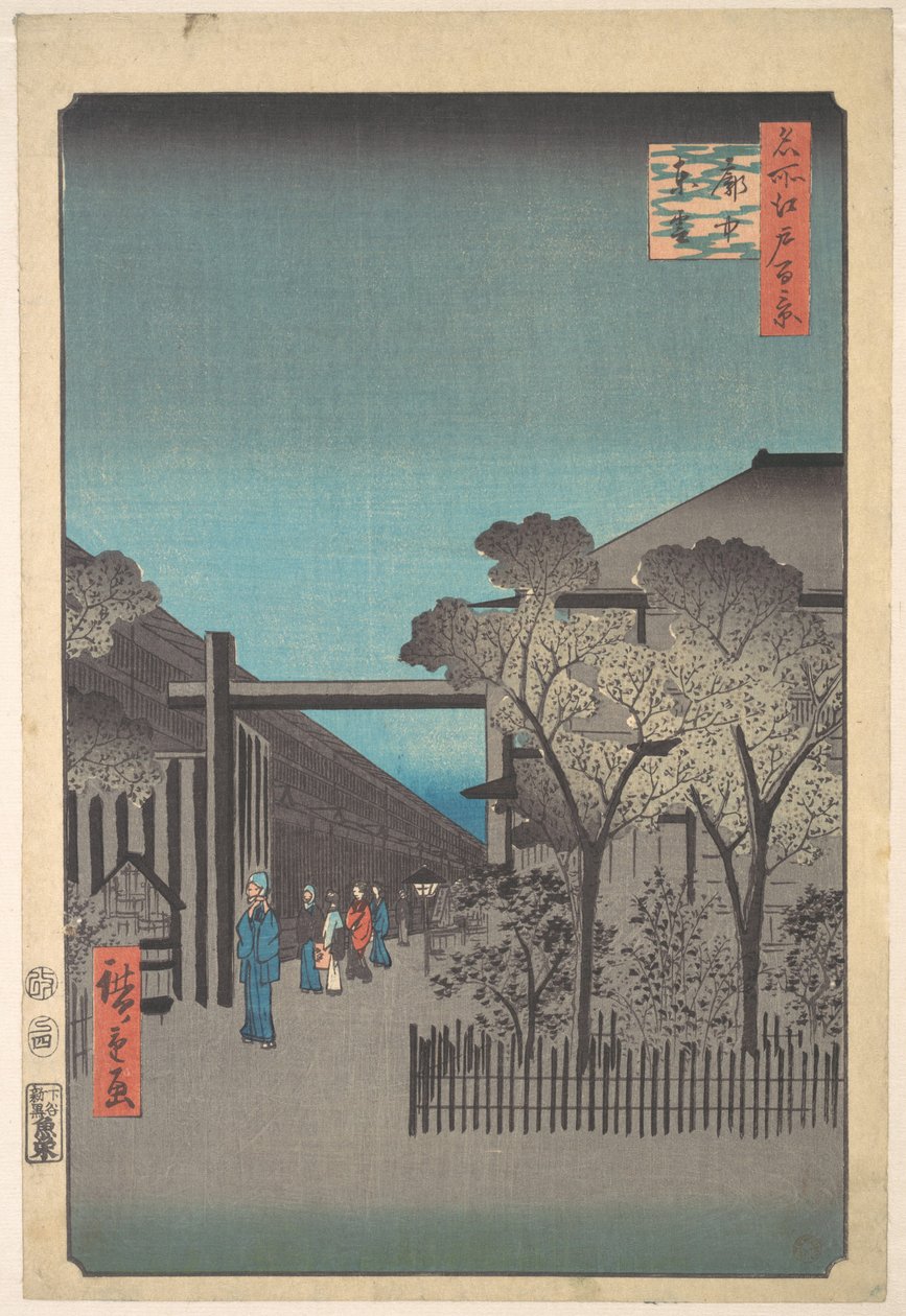 Kakuchu Shinonome autorstwa Utagawa Hiroshige
