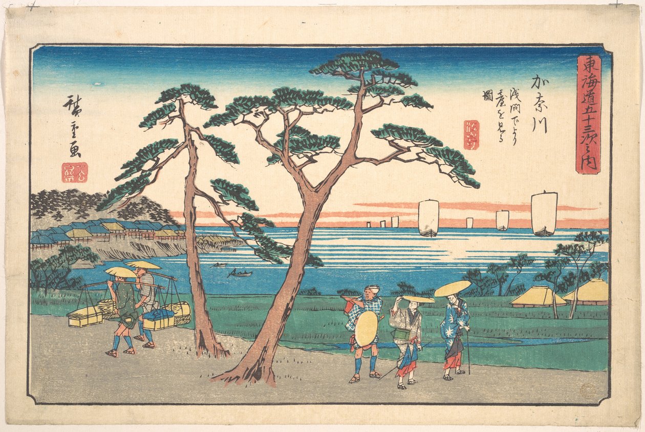 Kanazawa autorstwa Utagawa Hiroshige
