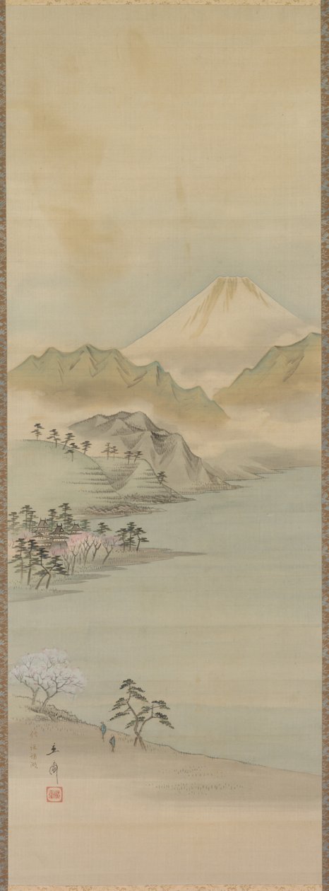 Jezioro Suwał autorstwa Utagawa Hiroshige