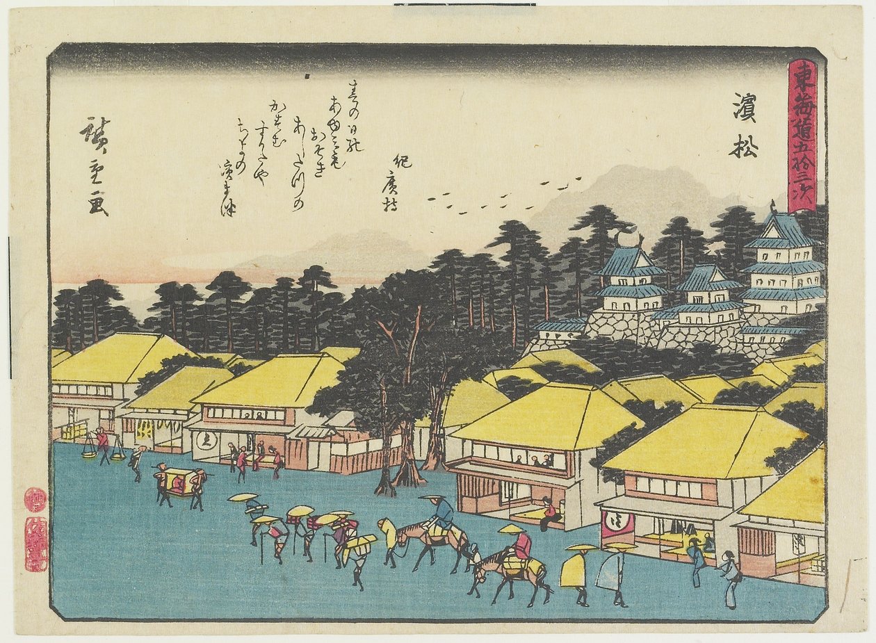 Mamamatsu, 1837-1844 autorstwa Utagawa Hiroshige