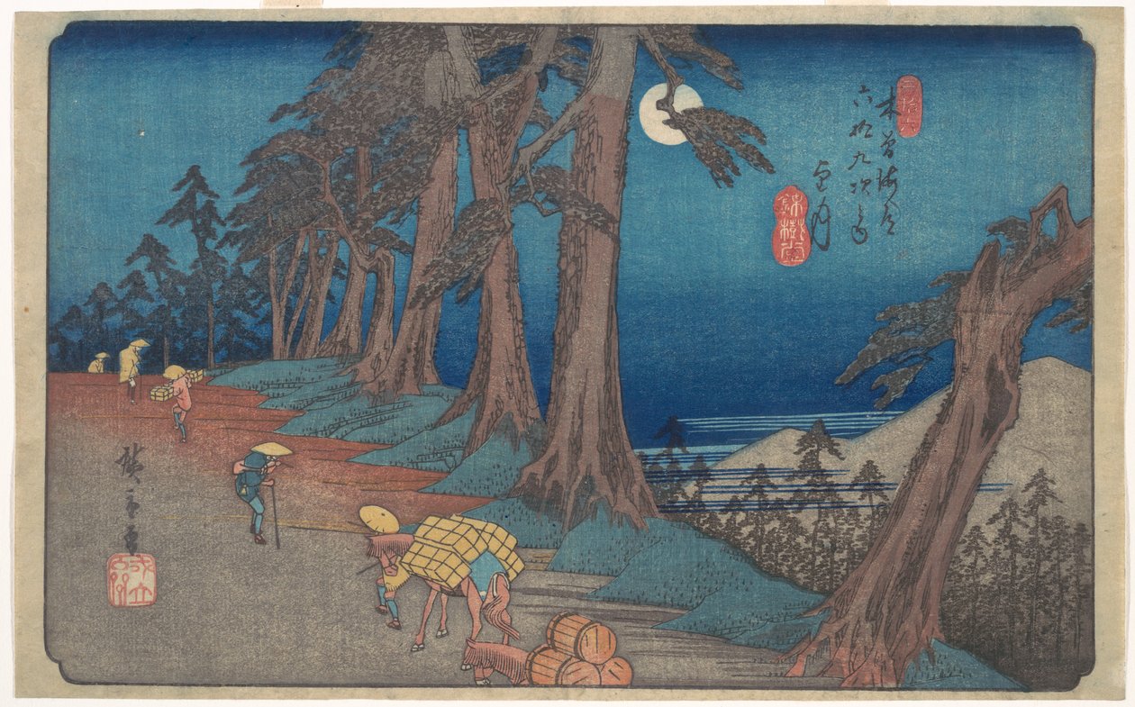 Mochi-zuki autorstwa Utagawa Hiroshige