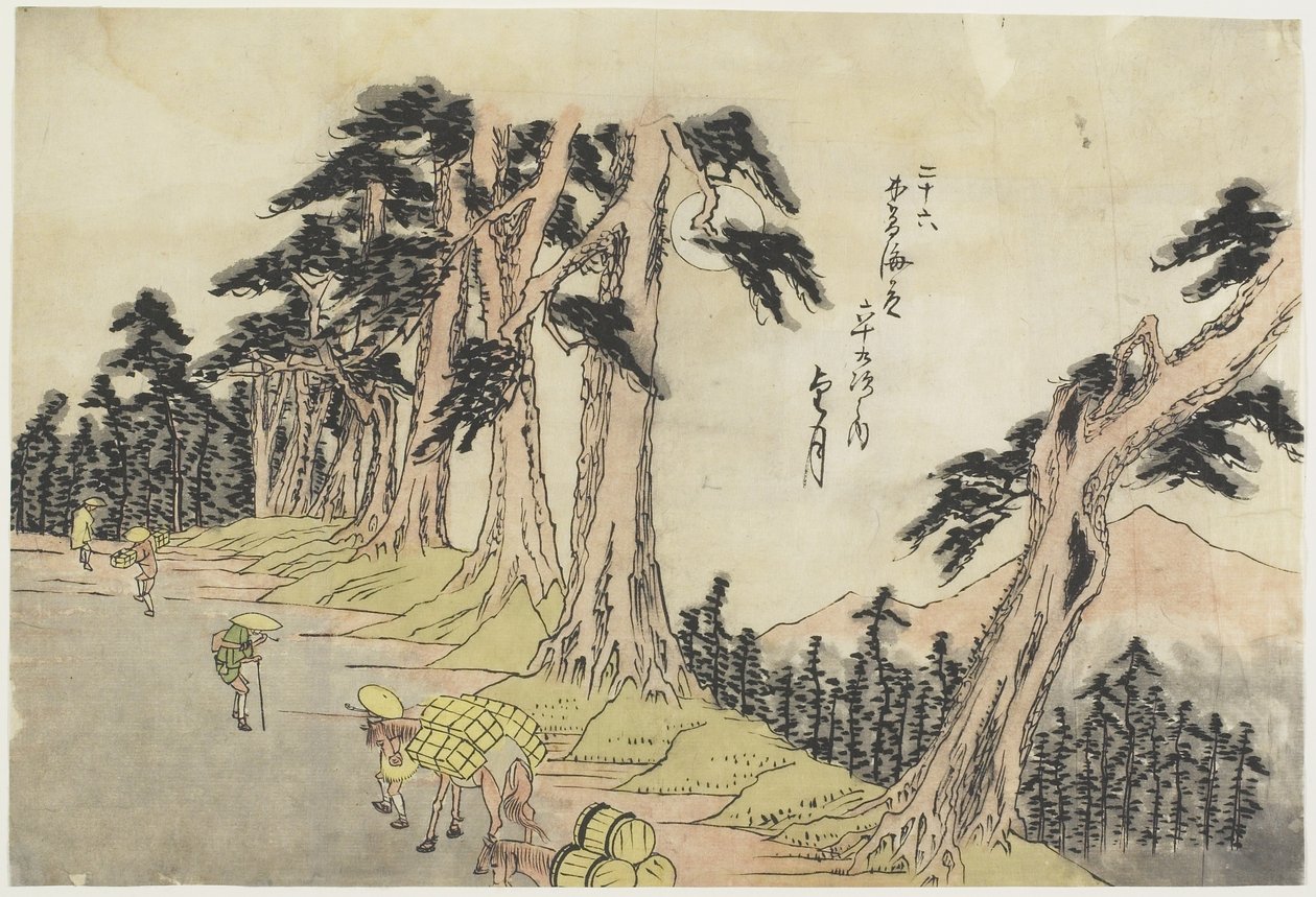 No.26 Mochizuki, 1830-1844 autorstwa Utagawa Hiroshige