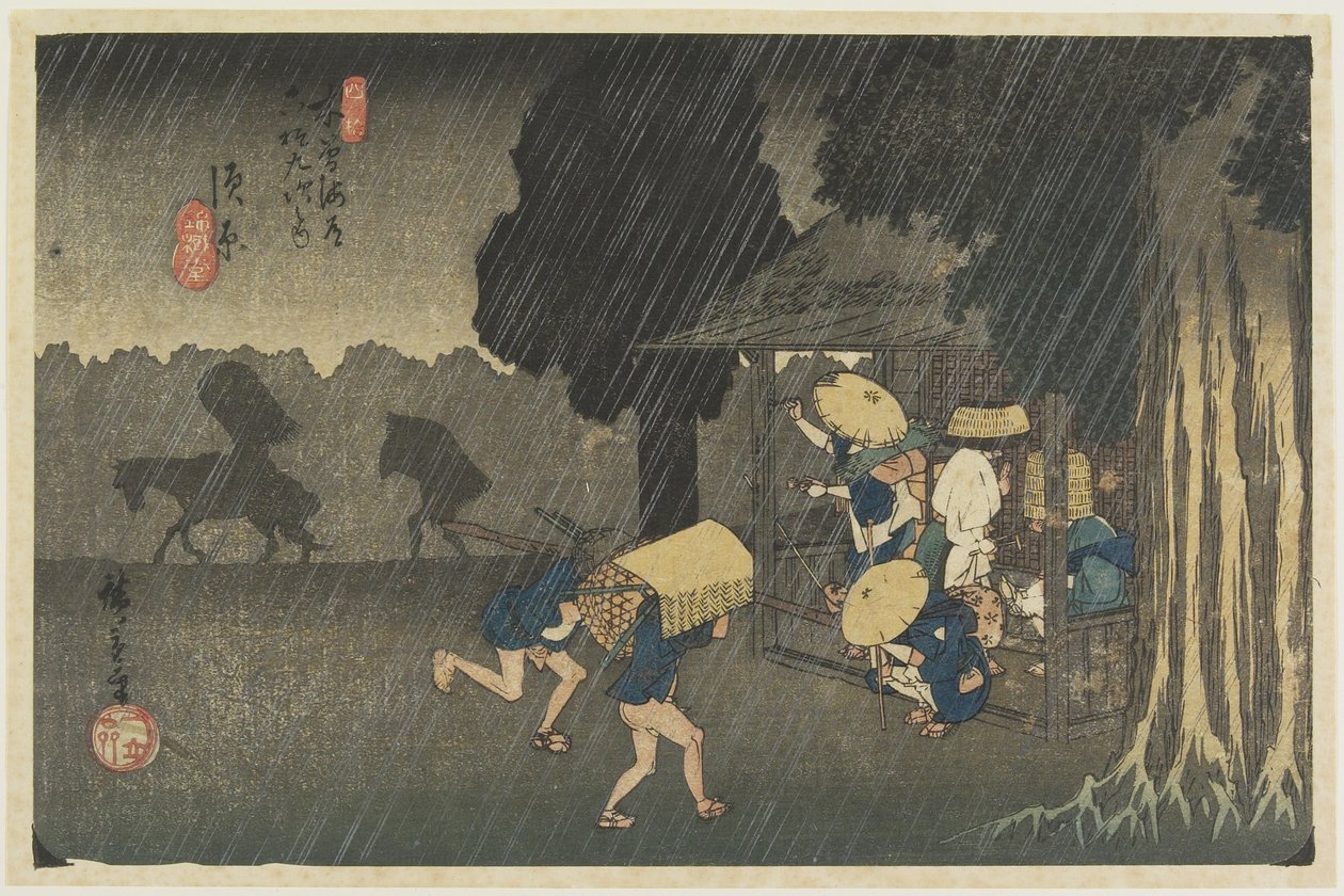 No.40 Suhara, 1830-1844 autorstwa Utagawa Hiroshige