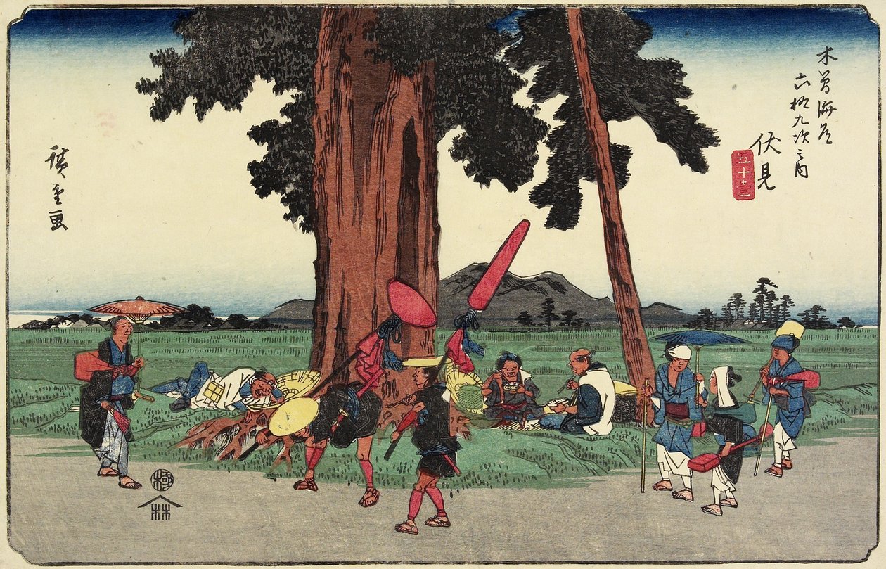 z. 51 Fushimi, 1830-1844 autorstwa Utagawa Hiroshige