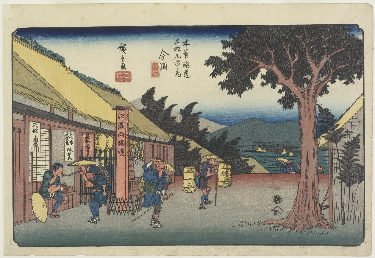 No. 60 Imazu, 1830-1844 autorstwa Utagawa Hiroshige