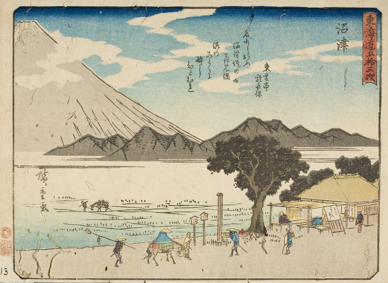 Numazu autorstwa Utagawa Hiroshige