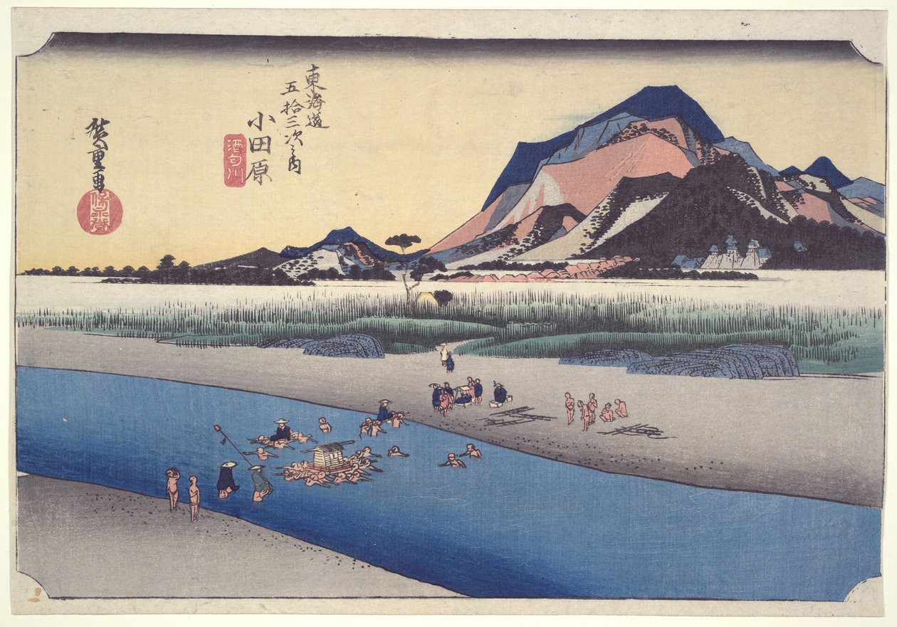 Prom Odawara z serii Pięćdziesiąt trzy stacje T?kaid? autorstwa Utagawa Hiroshige