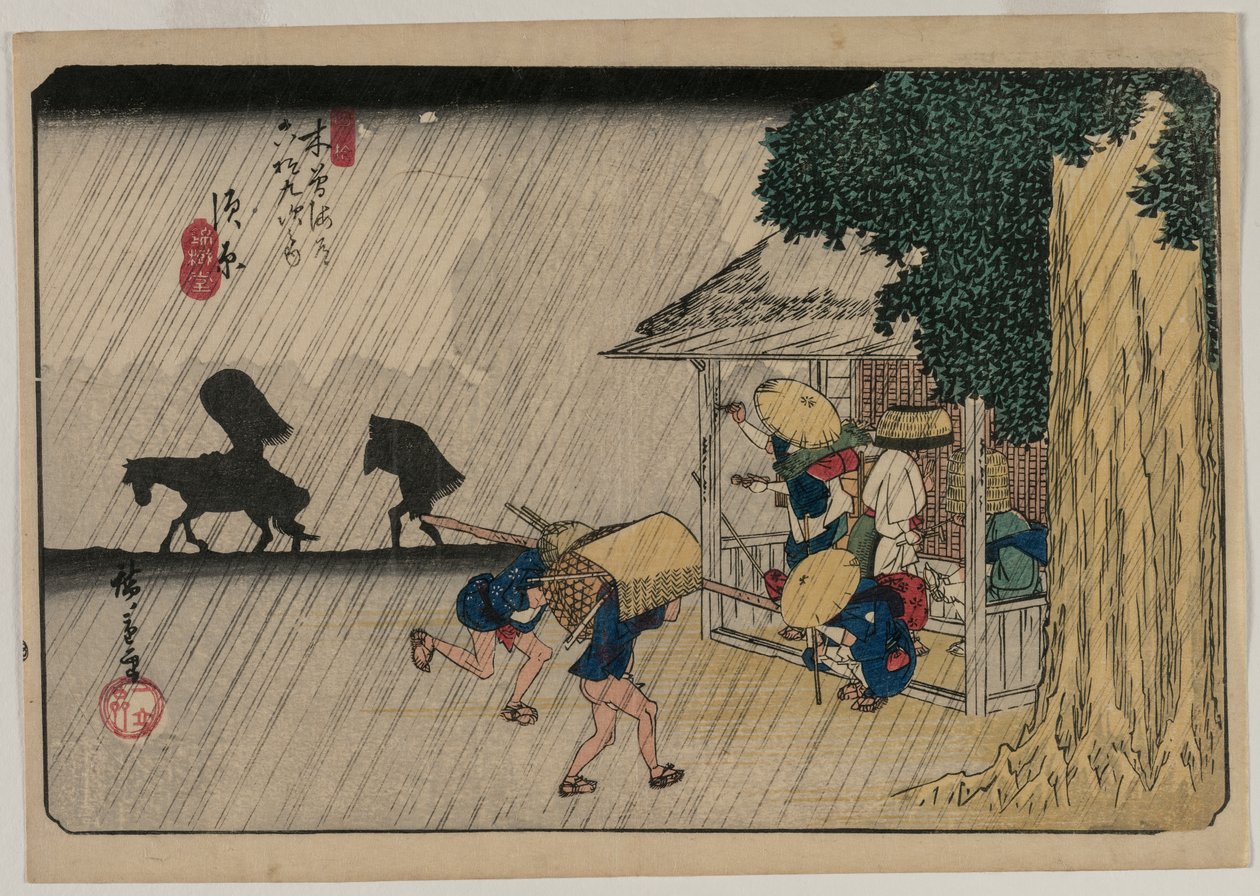 Suhara, z serii Sześćdziesiąt dziewięć stacji Kisokaido autorstwa Utagawa Hiroshige