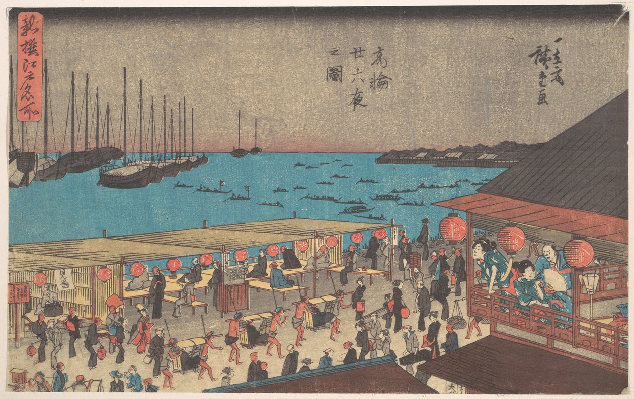 Takanawa Ni-ju-roku Ya autorstwa Utagawa Hiroshige