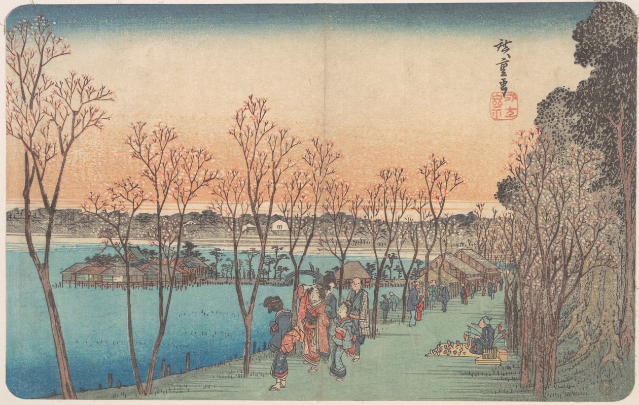 Ueno, Shinobazu no Ike autorstwa Utagawa Hiroshige