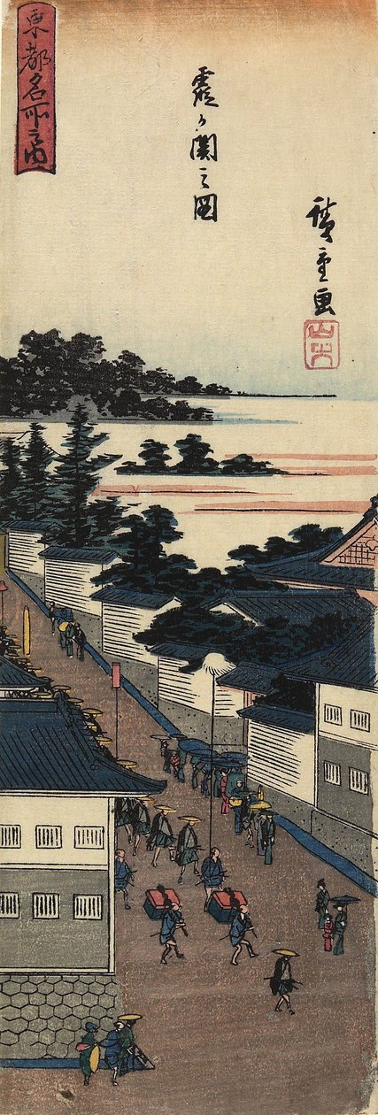 Widok Kasumigaseki, 1830-1844 autorstwa Utagawa Hiroshige