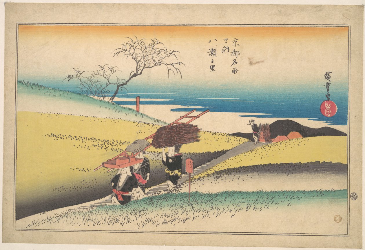 Miejscowość Yase autorstwa Utagawa Hiroshige