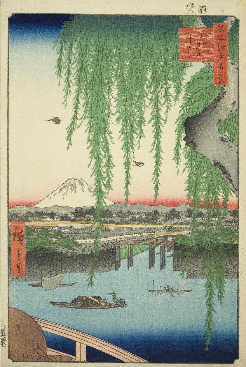 Yatsumi no Hashi z serii autorstwa Utagawa Hiroshige
