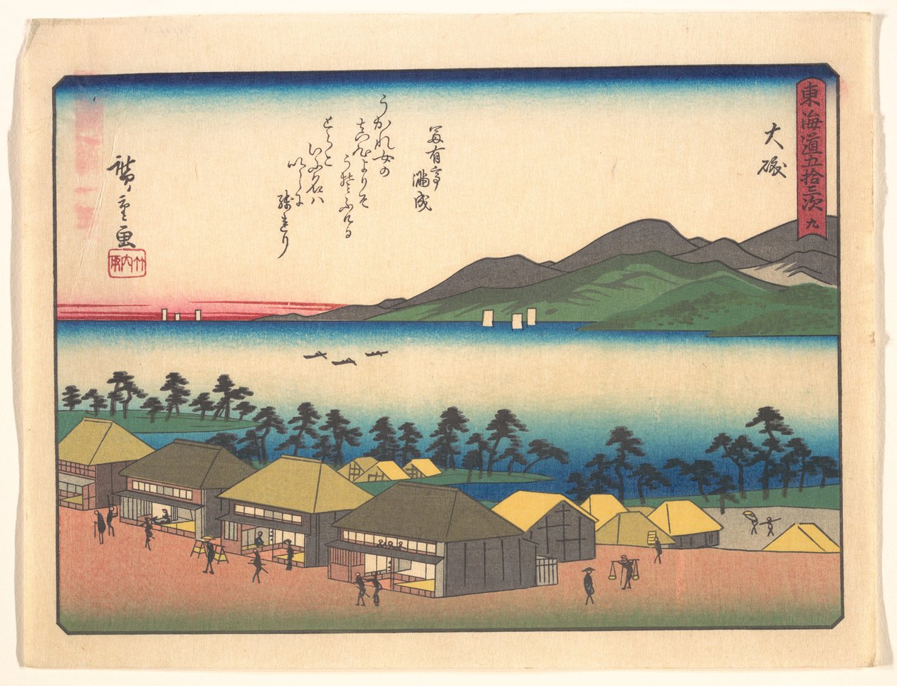 53 stacje szlaku Tōkaidō – Ōiso autorstwa Utagawa Hiroshige