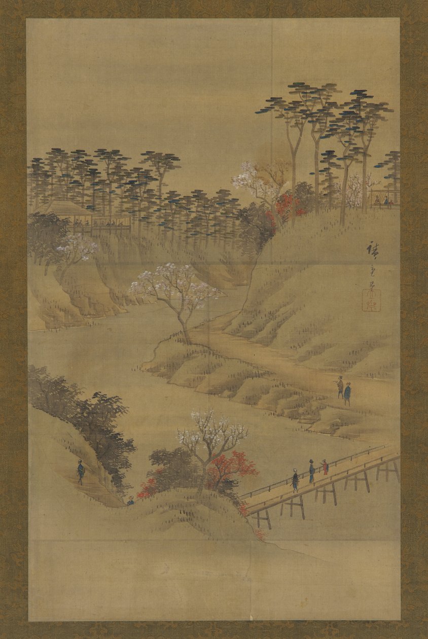 Krajobraz letni, połowa XIX wieku. autorstwa Utagawa Hiroshige II