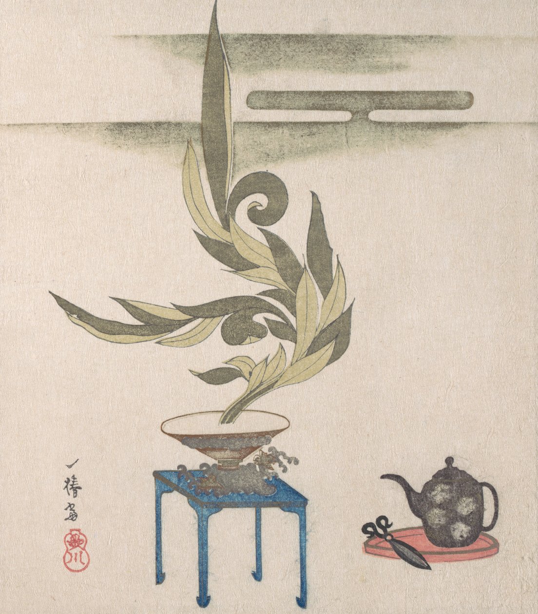 Kompozycja kwiatowa, XIX wiek. autorstwa Utagawa Itchinsai
