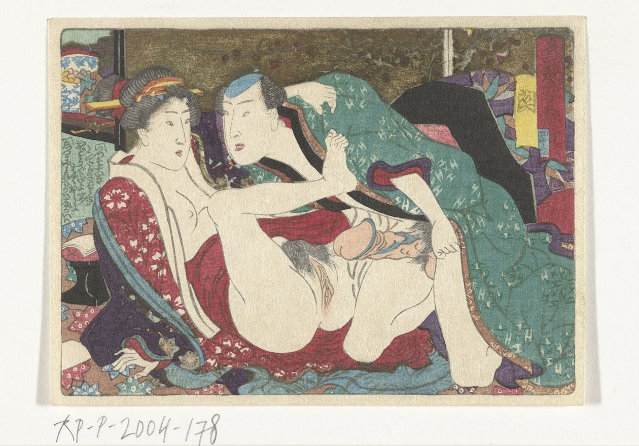 Miejsce Tokaido Erotyczna droga do stolicy (tytuł serii) autorstwa Utagawa Kunisada (I) (attributed to)