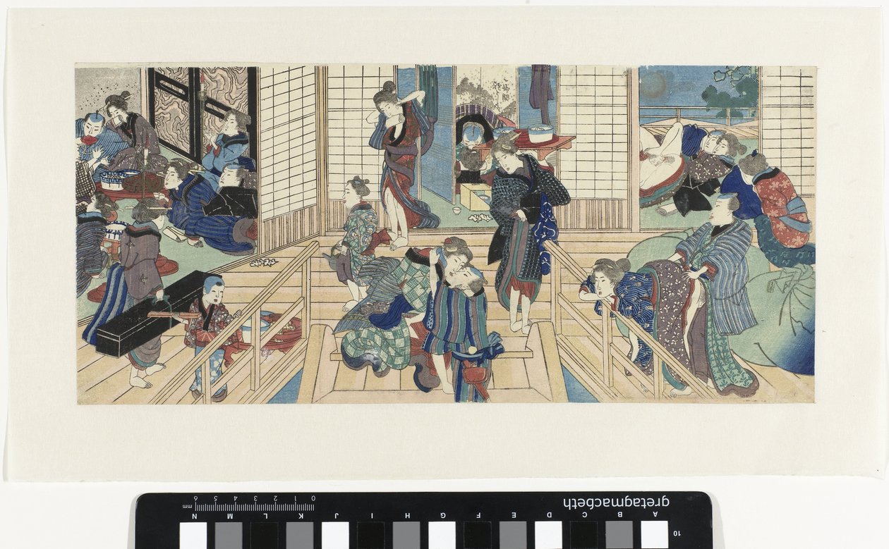 Sceny w burdelu autorstwa Utagawa Kunisada (I)