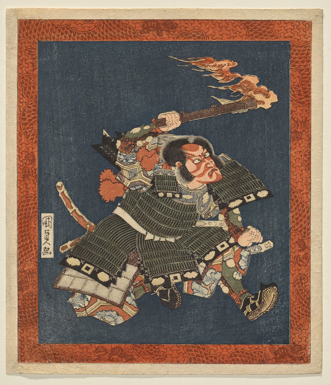 Ichikawa Dan j? r? Yorimasa źródła autorstwa Utagawa Kunisada