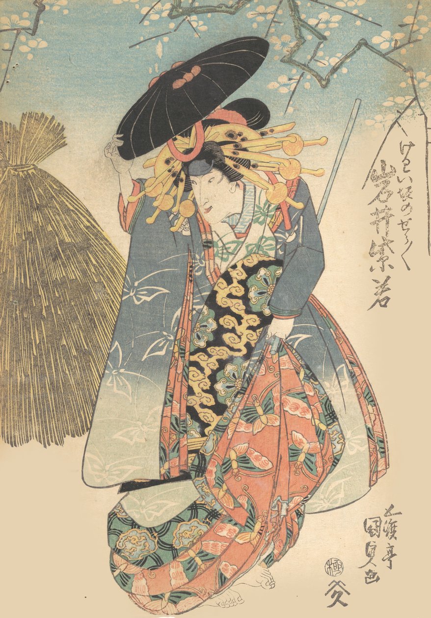 Druk, XIX w., XIX w. autorstwa Utagawa Kunisada