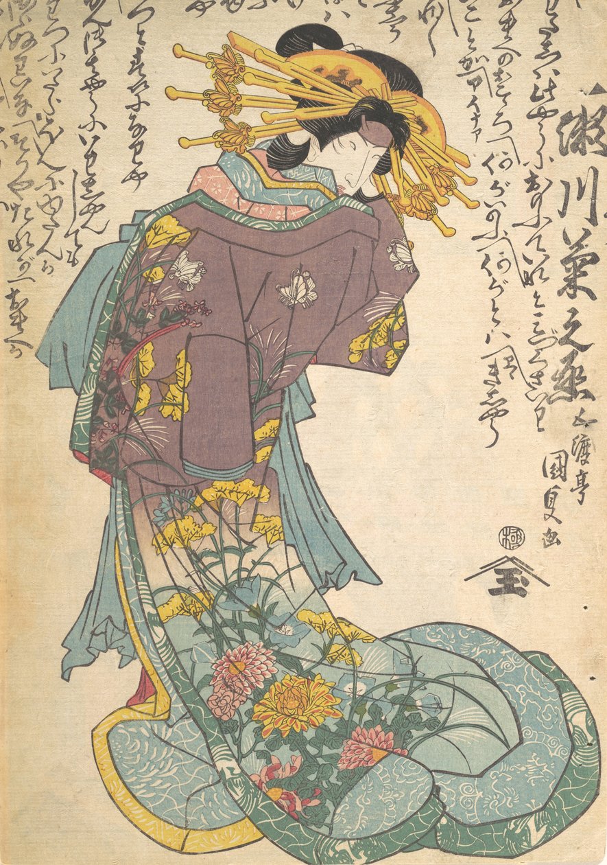 Druk, XIX w., XIX w. autorstwa Utagawa Kunisada