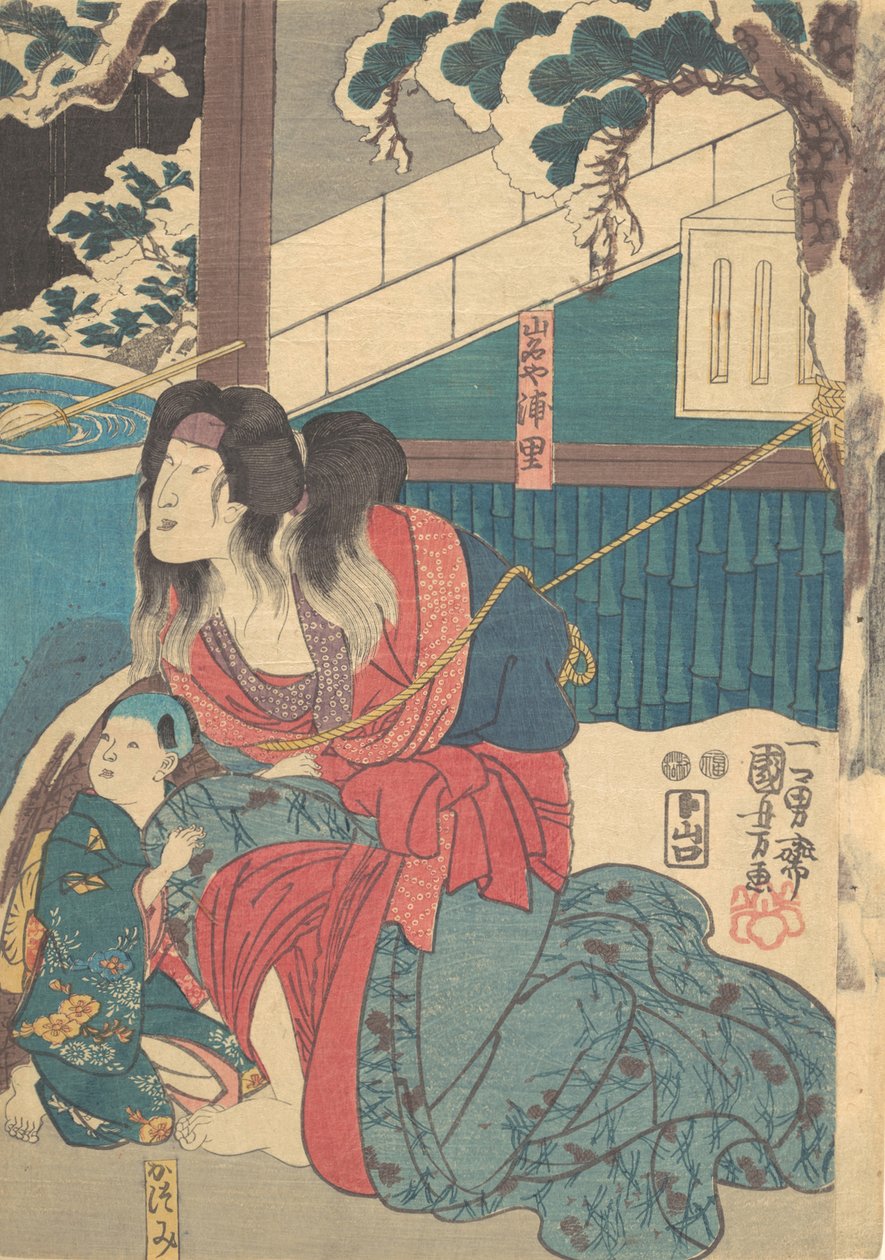 Druk, XIX w., XIX w. autorstwa Utagawa Kunisada