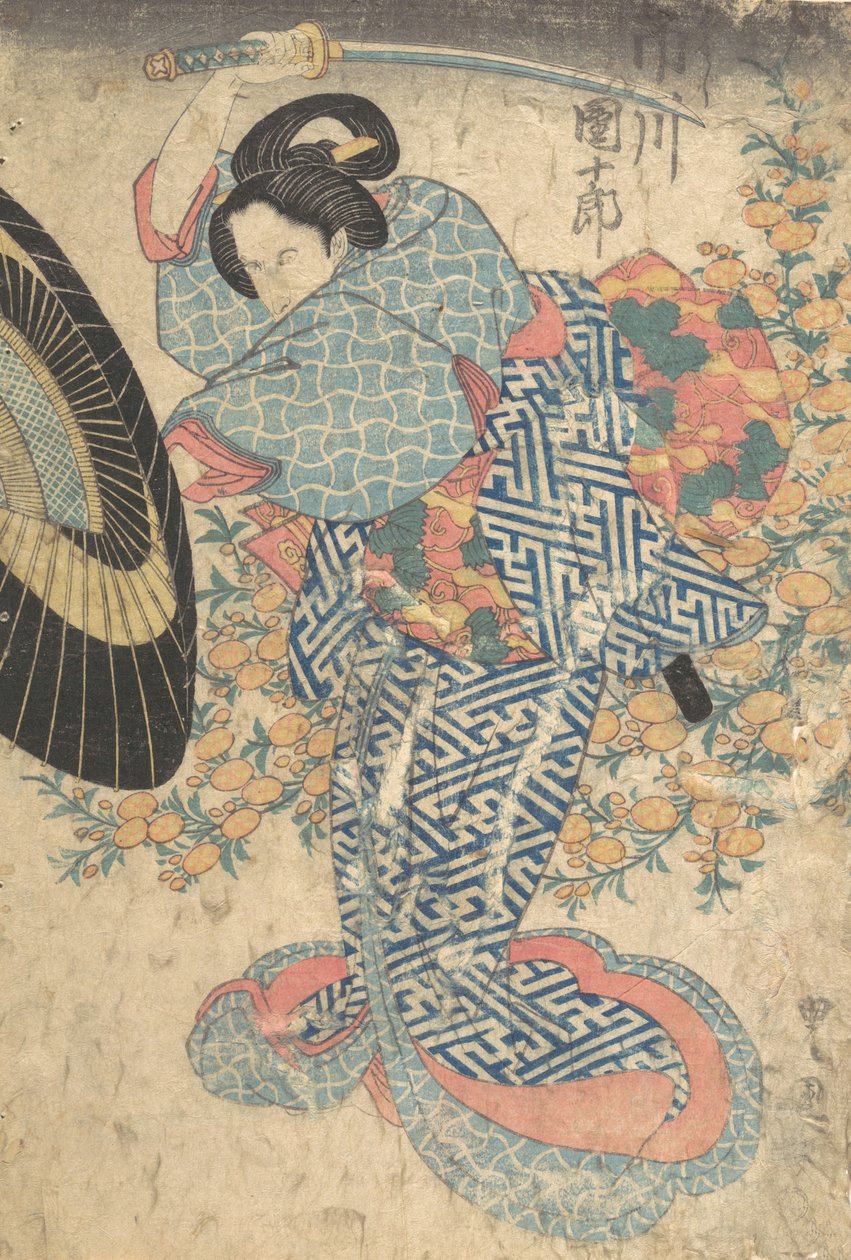 Druk, XIX w., XIX w. autorstwa Utagawa Kunisada