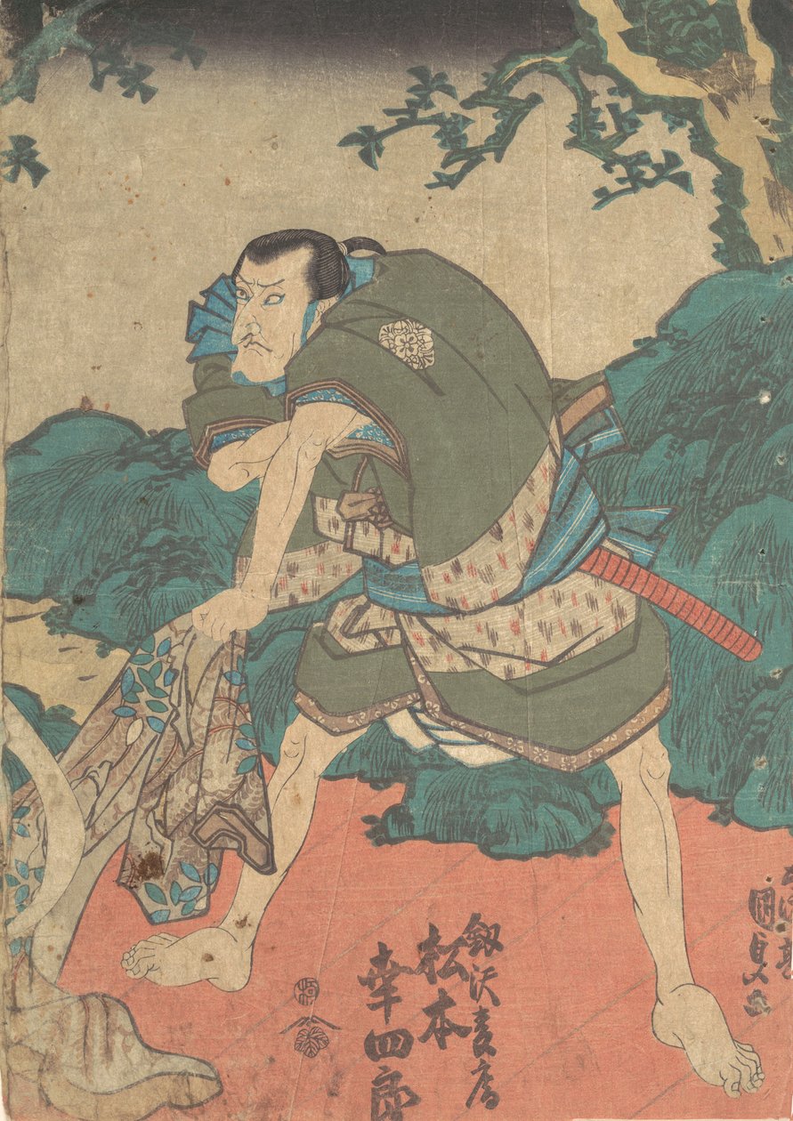 Druk, XIX w., XIX w. autorstwa Utagawa Kunisada