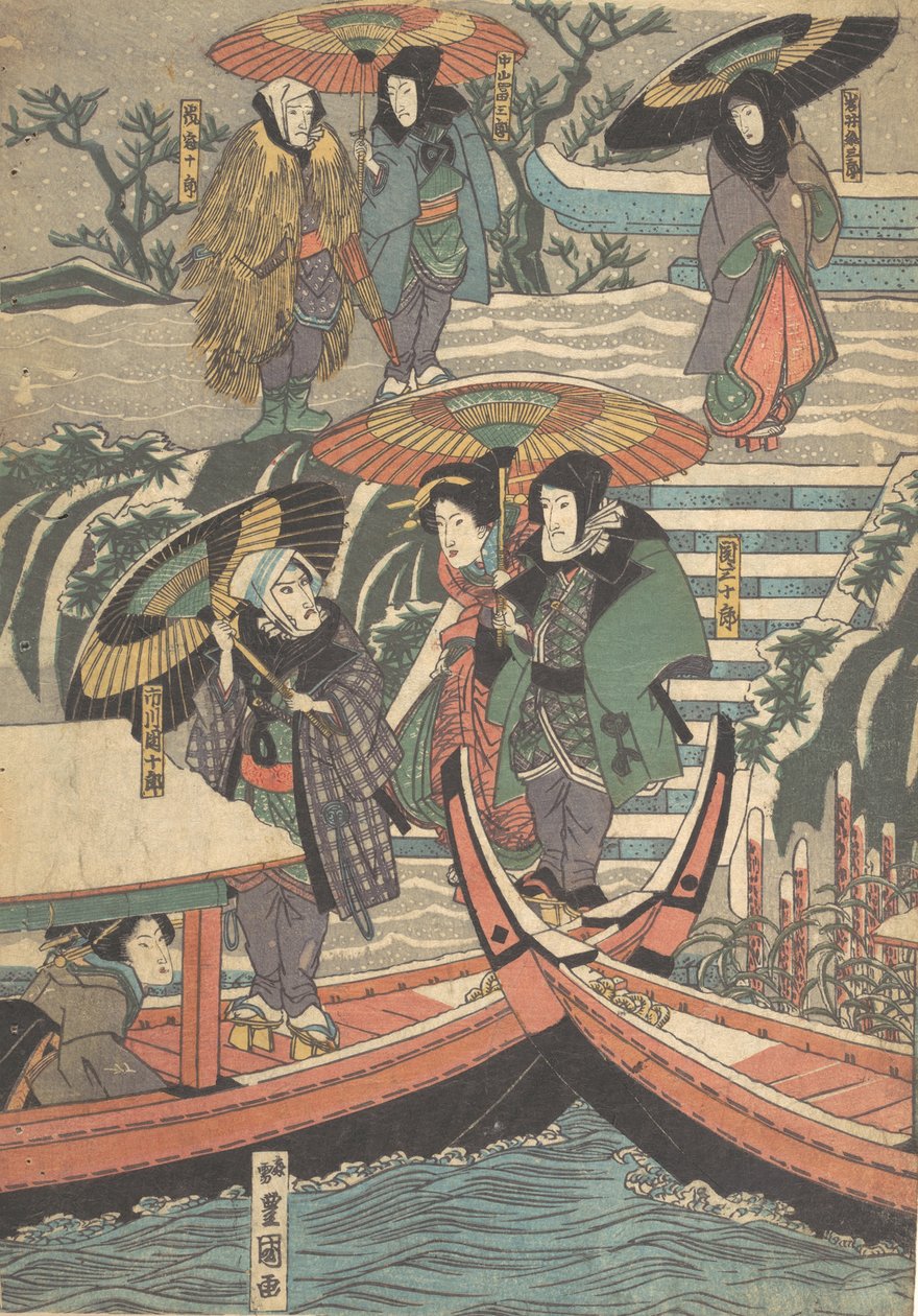 Druk, XIX w., XIX w. autorstwa Utagawa Kunisada