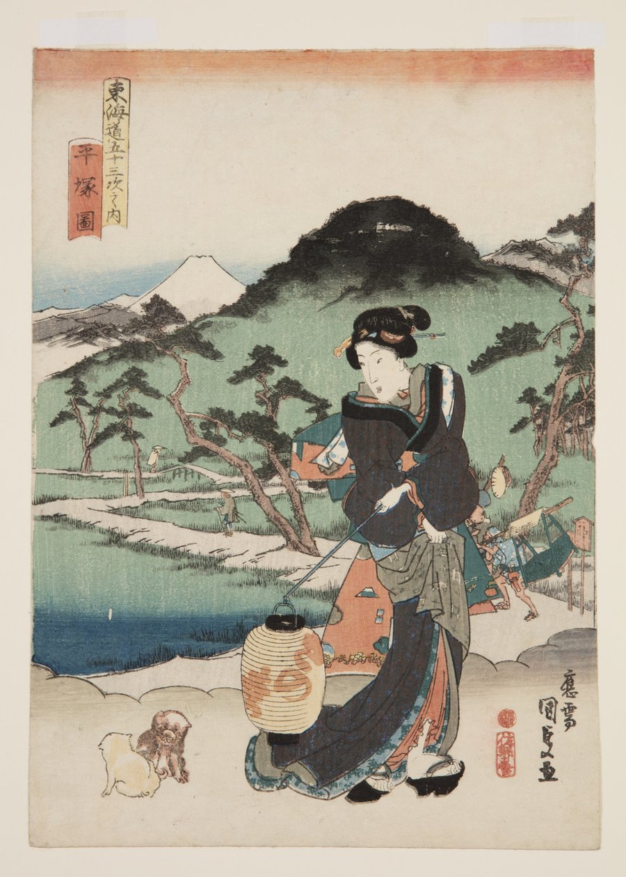Zobacz Hiratsuka (figura Hiratsuka) autorstwa Utagawa Kunisada
