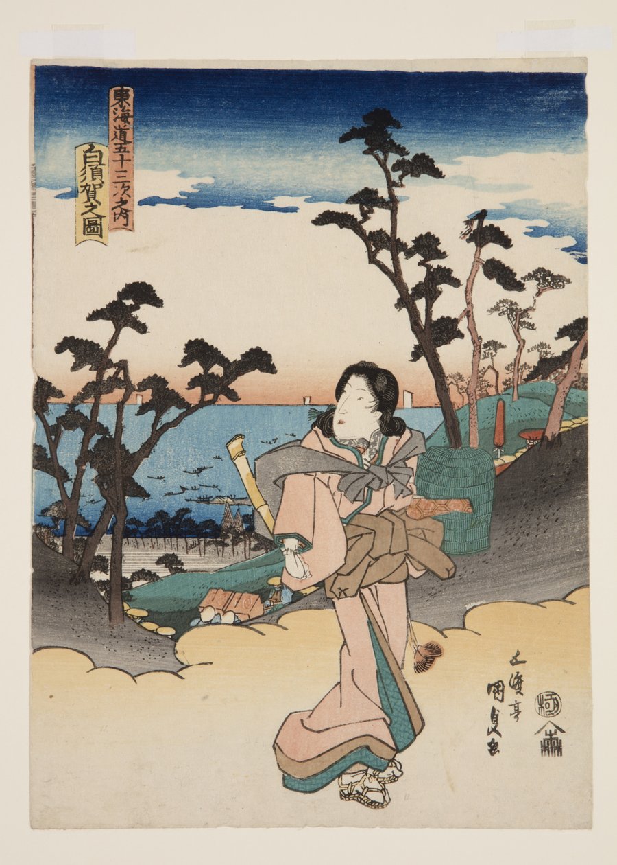 Widok Shirasuki (postać Shirasuki) autorstwa Utagawa Kunisada