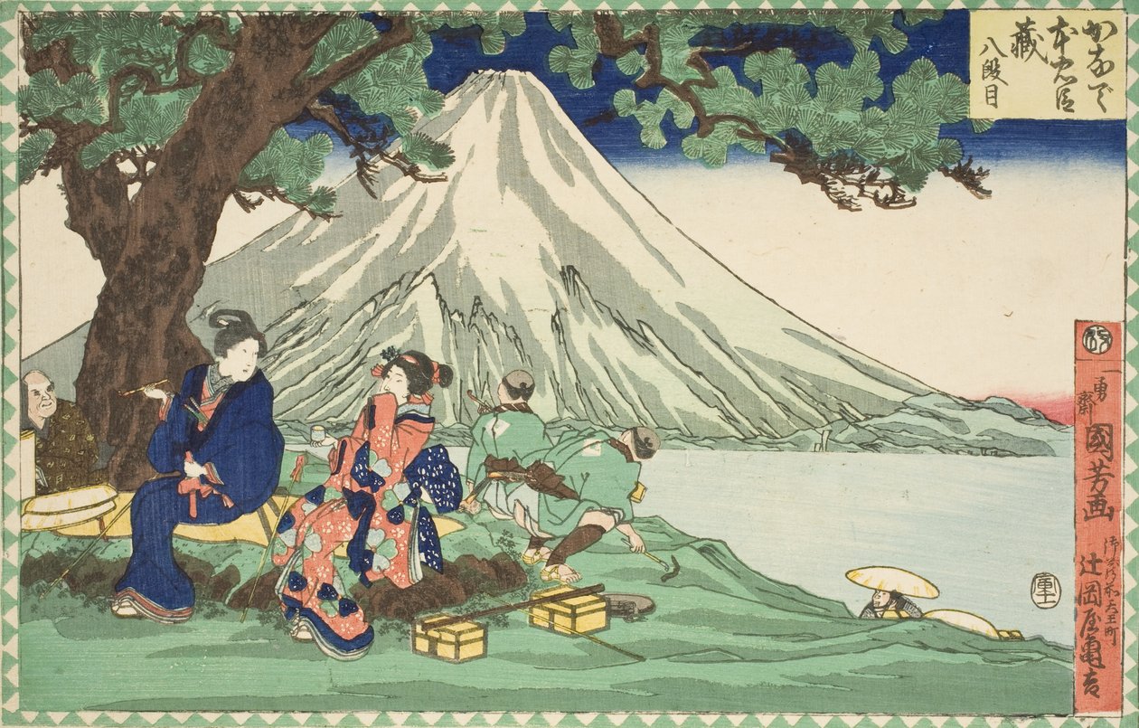Akt ósmy: Podróż autorstwa Utagawa Kuniyoshi