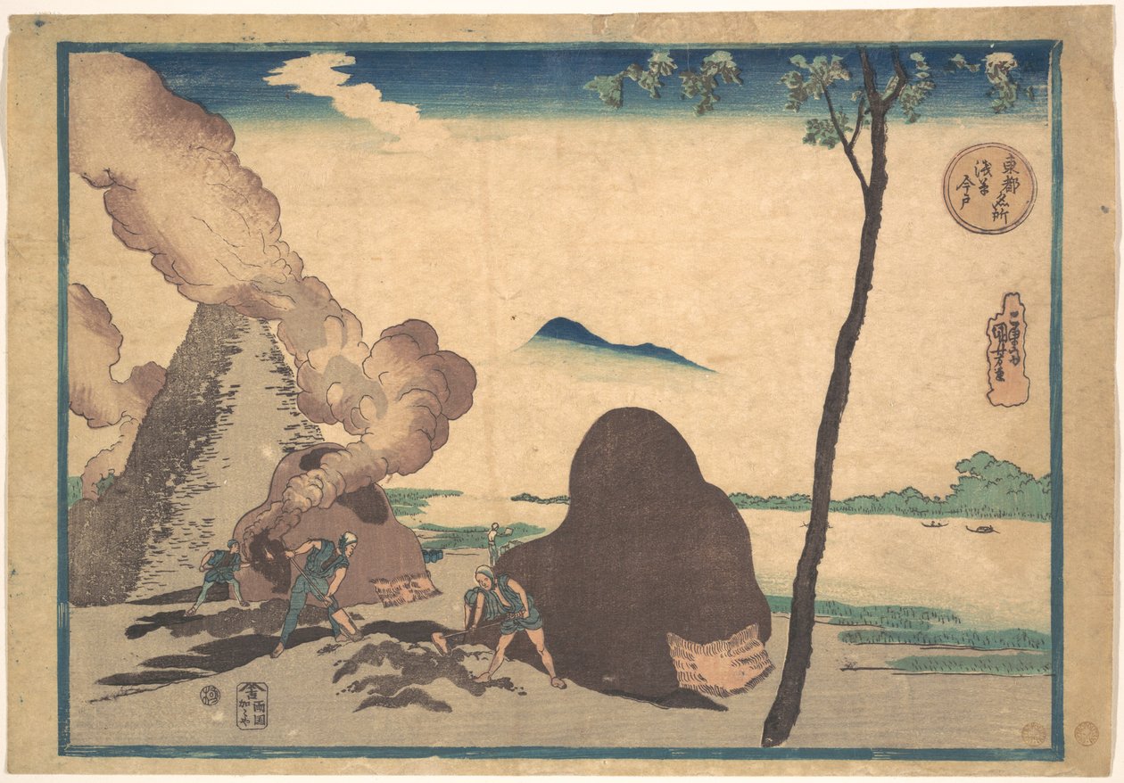 Asakusa Imado autorstwa Utagawa Kuniyoshi