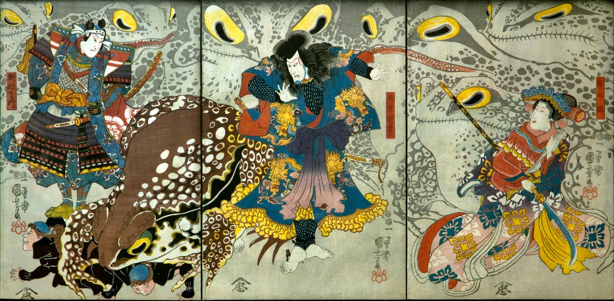 Bandō Shiuka jako księżniczka Morokoshi autorstwa Utagawa Kuniyoshi