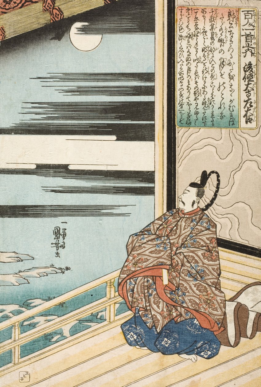 Gotoku Daiji, minister lewicy autorstwa Utagawa Kuniyoshi