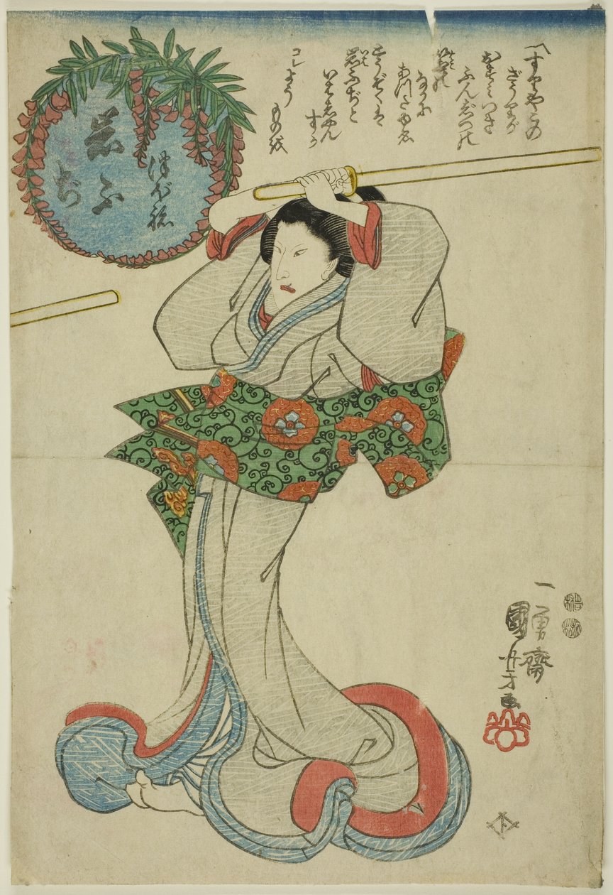 Iwafuji autorstwa Utagawa Kuniyoshi