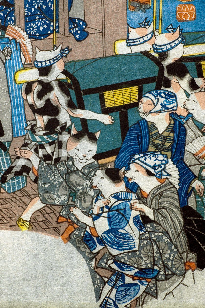 Blady księżyc autorstwa Utagawa Kuniyoshi