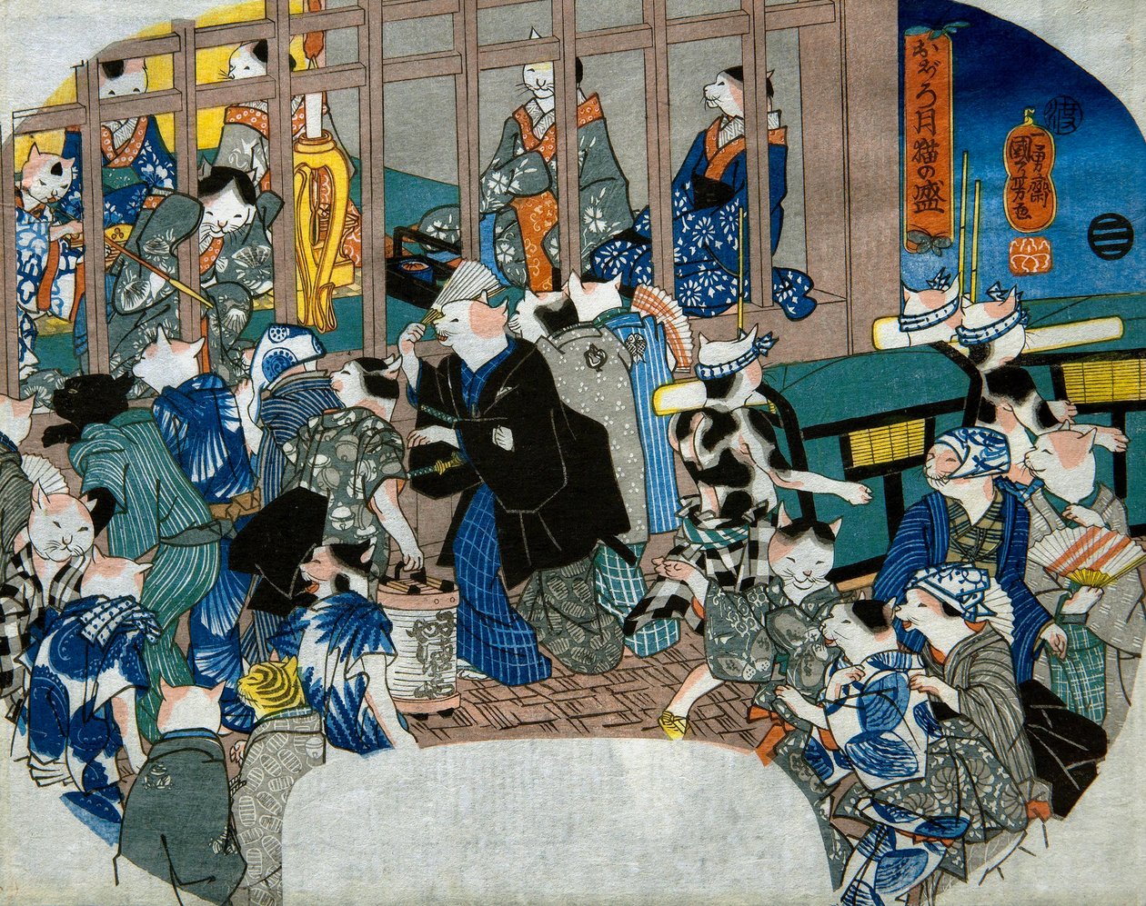 Blady księżyc autorstwa Utagawa Kuniyoshi