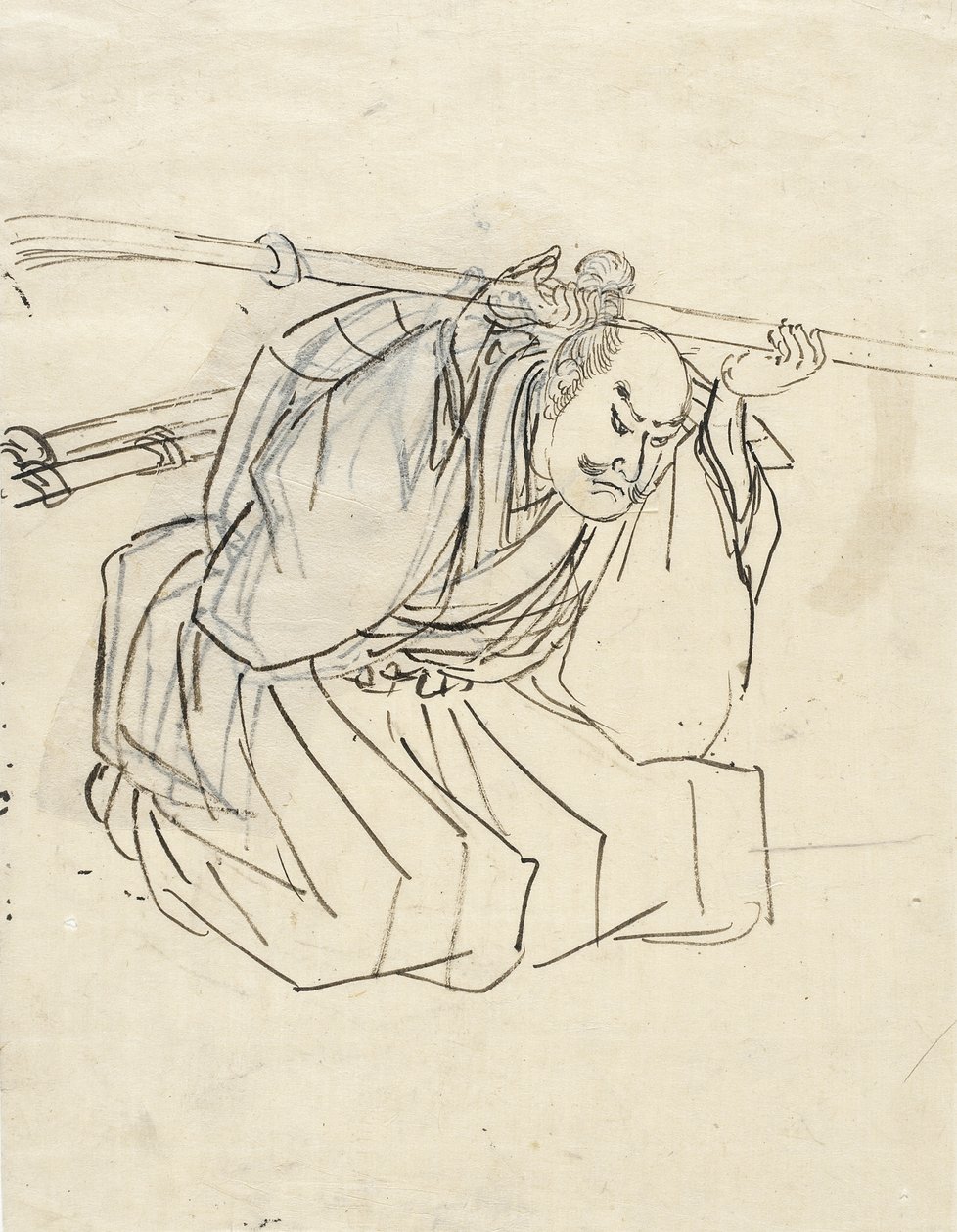 Szkic Shinano Sakona Tomoyukiego autorstwa Utagawa Kuniyoshi